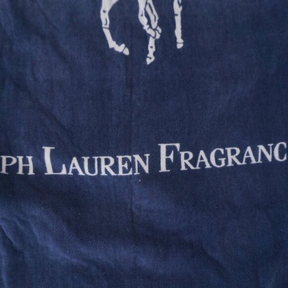 Vintage Ralph Lauren Fragrances Navy Bathing/Swimming 100% Cotton Towel - Picture 4 of 10